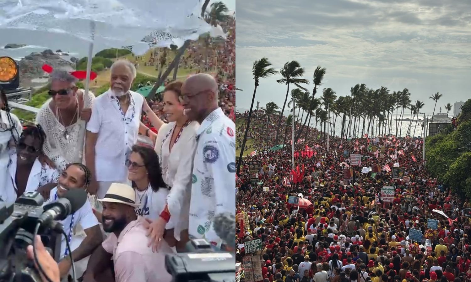 Lula lidera ato comício em Salvador com apoio de artistas