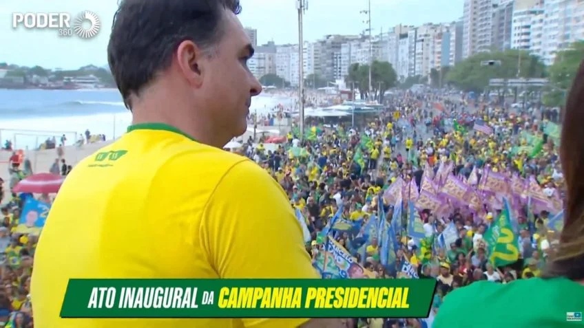 Primeiro Ato de Flávio Bolsonaro em Copacabana: Reflexo de Novas Tendências de Engajamento Político?