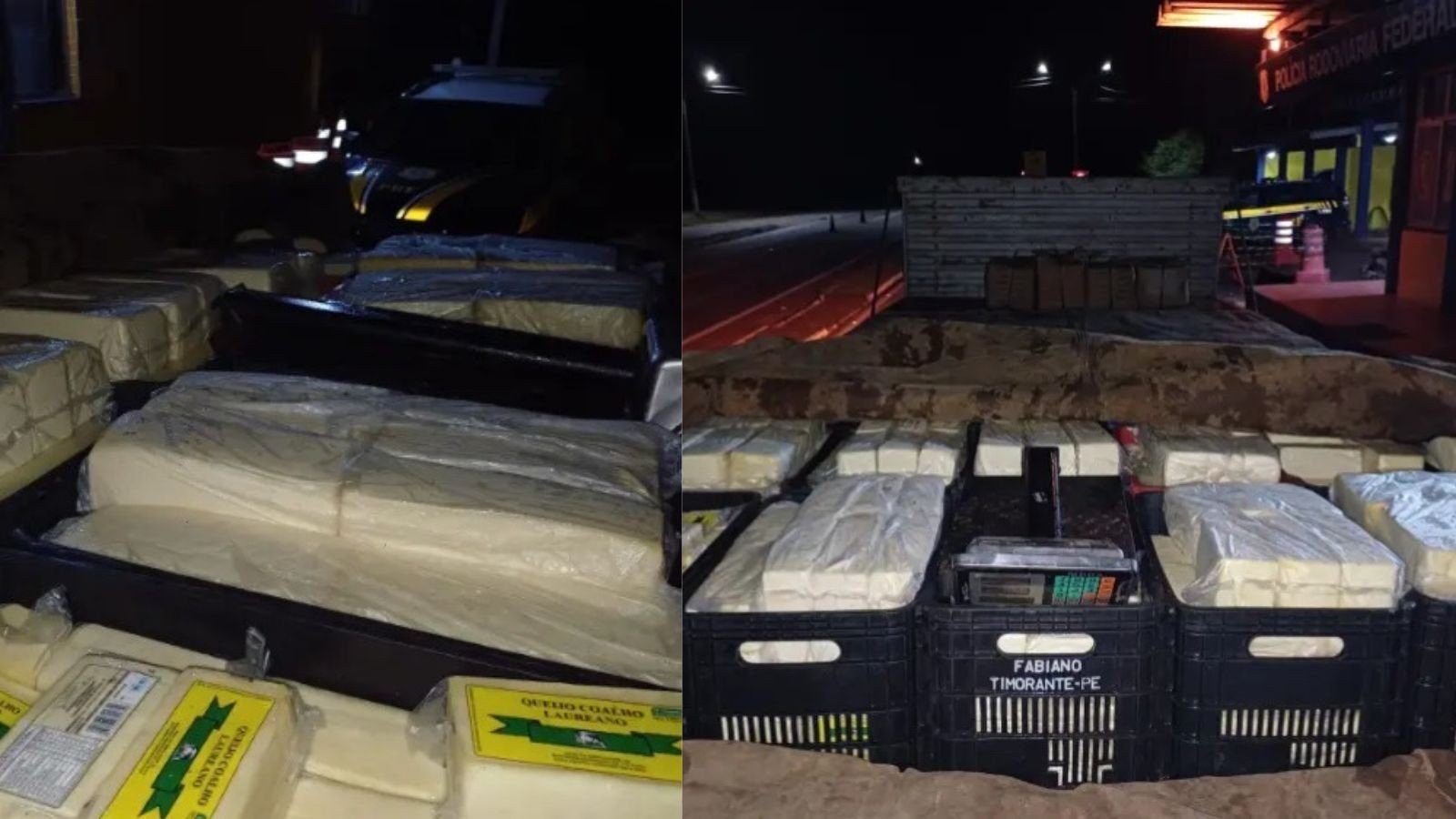 PRF apreende 3,5 toneladas de laticínios impróprios para consumo no Piauí