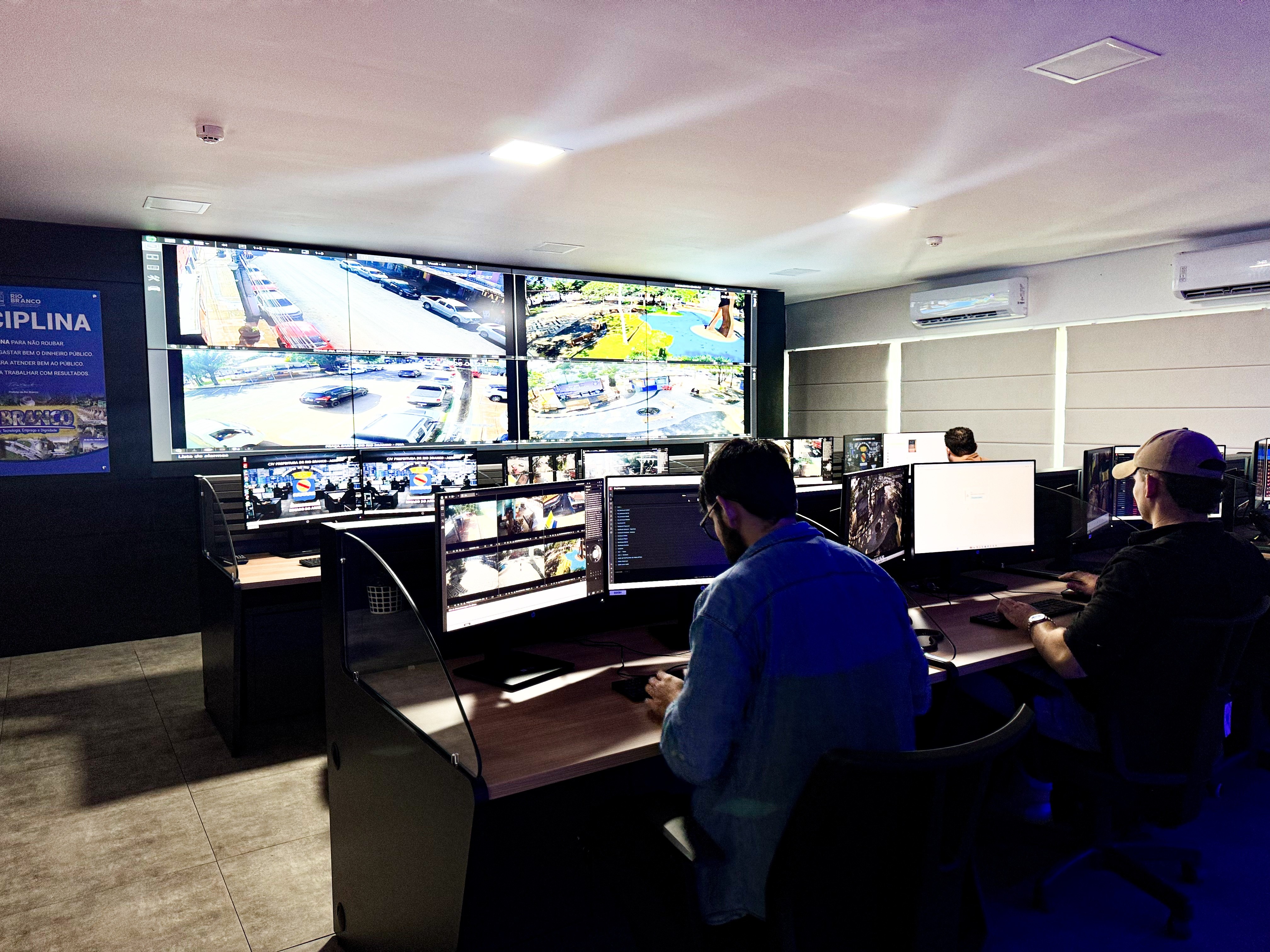 Central Integrada Eleva Segurança em Rio Branco com 450 Câmeras e Reconhecimento Facial