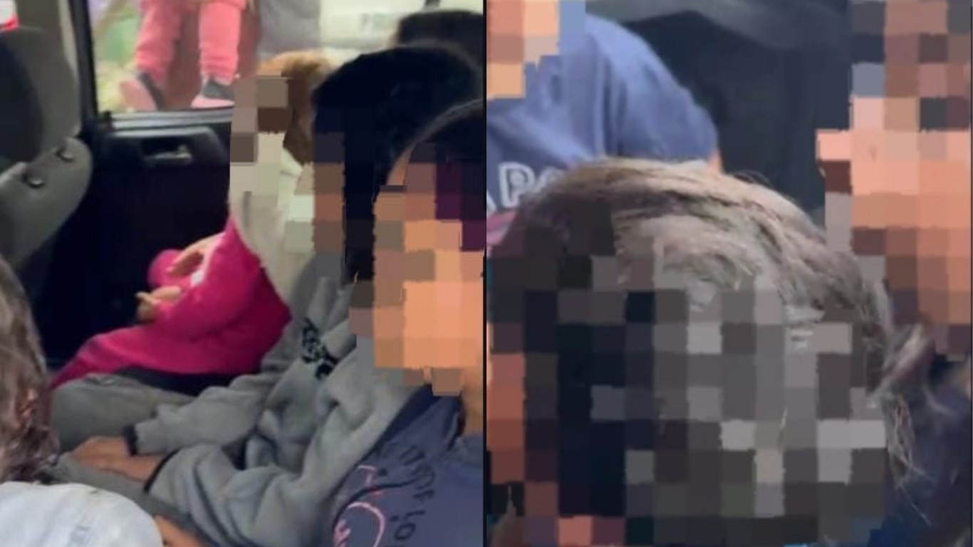 Polícia flagra 11 pessoas transportando crianças sem proteção em Florianópolis