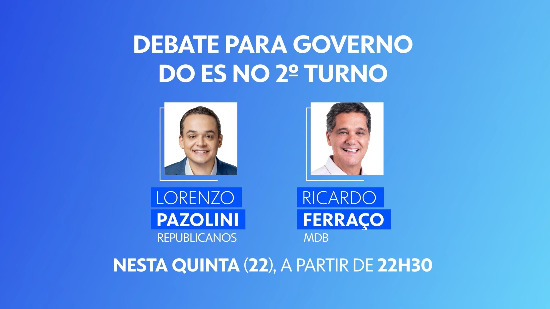 Debate de primeiro turno na TV Gazeta: Preparação para o 2º turno de Eleições governadorais no ES