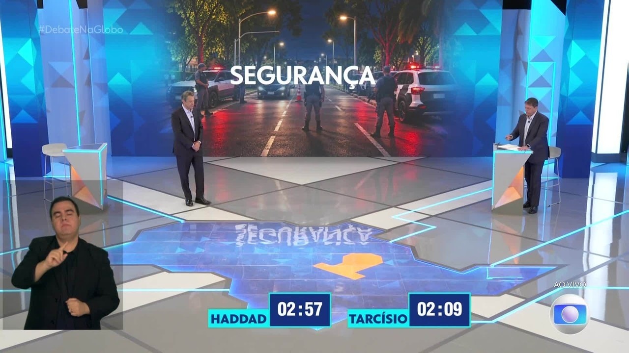 Debate na Globo: Tarcísio e Haddad revelam divergências em segurança pública e saúde