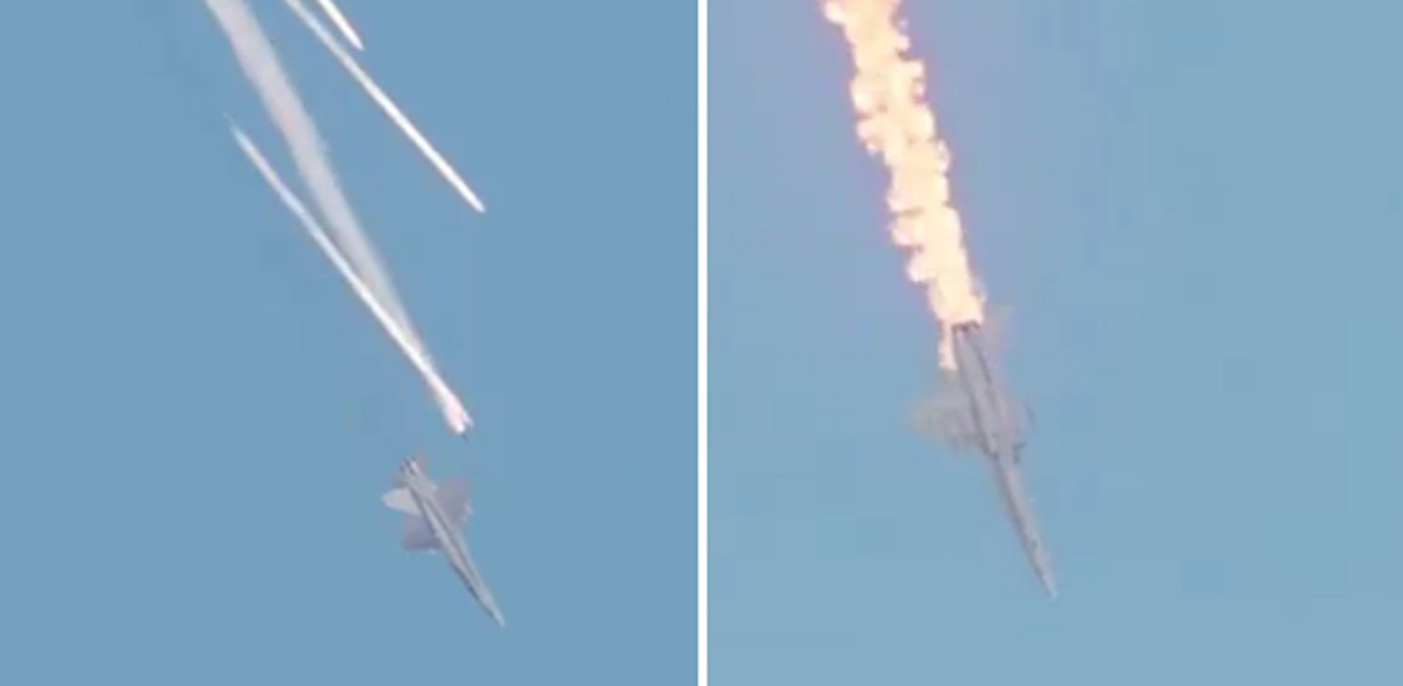 É #FAKE que vídeo mostre avião militar dos EUA fugindo de mísseis do Irã; trata-se de simulação por computador