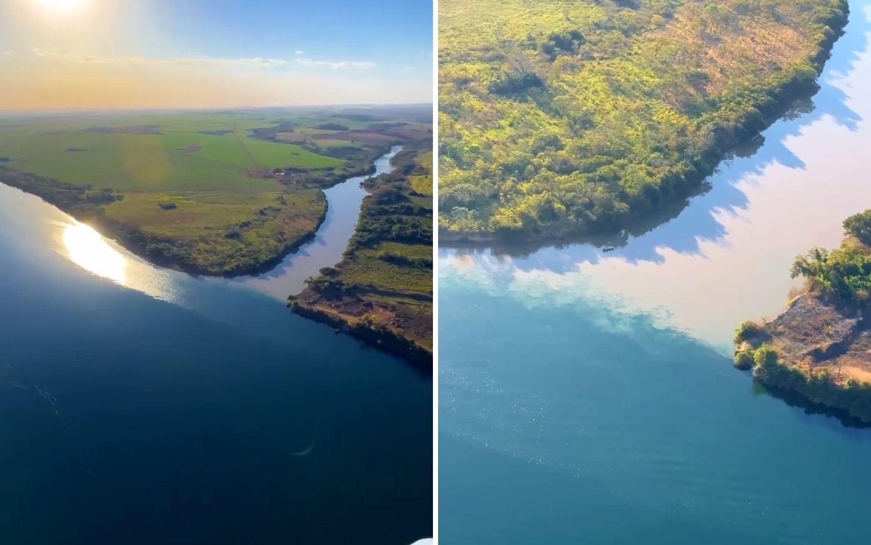 O Espelho das Águas: Encontro de Rios em Goiás Revela Complexa Trama Hídrica Regional