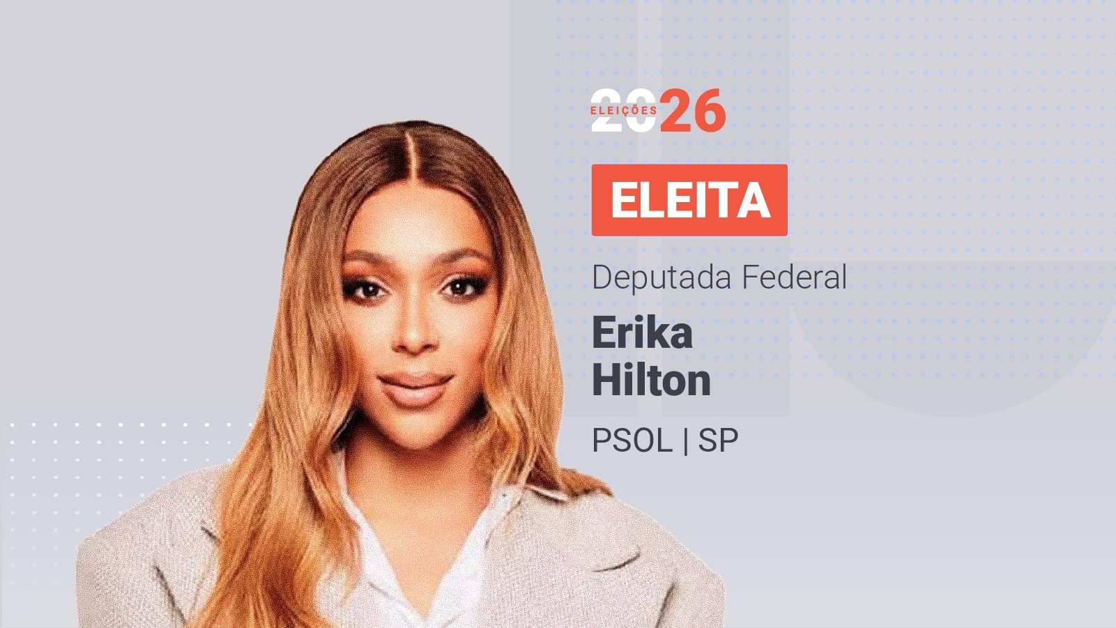 Erika Hilton se torna a mulher mais votada da história na Câmara dos Deputados