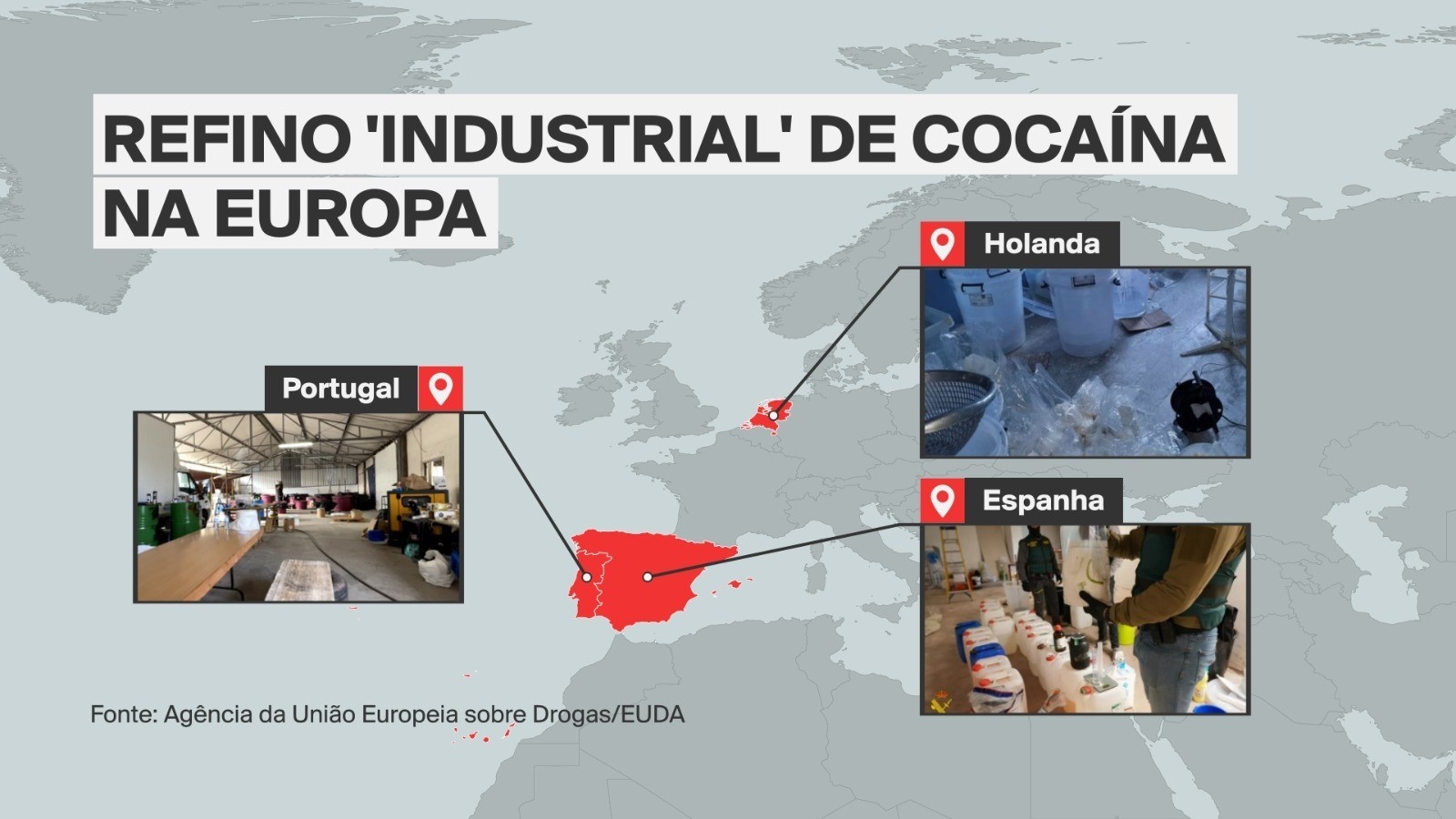 PF Detém terceira remessa de cocaína para europa