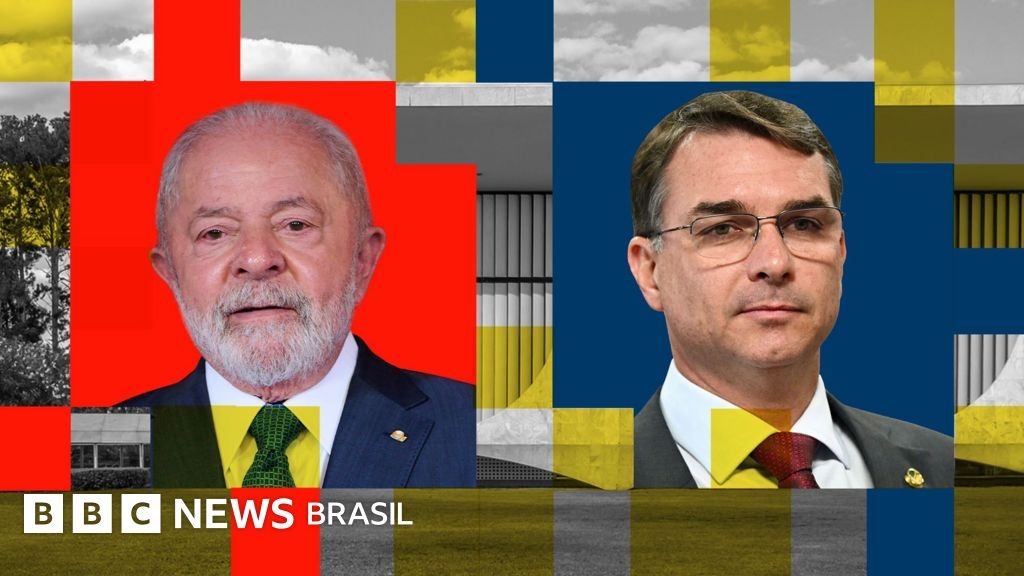 Flávio Bolsonaro e Lula da Silva em disputa direta no segundo turno da eleição presidencial brasileira