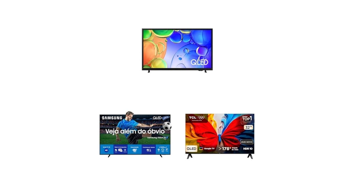 Reunimos seleção de TVs QLED de alta qualidade na Amazon