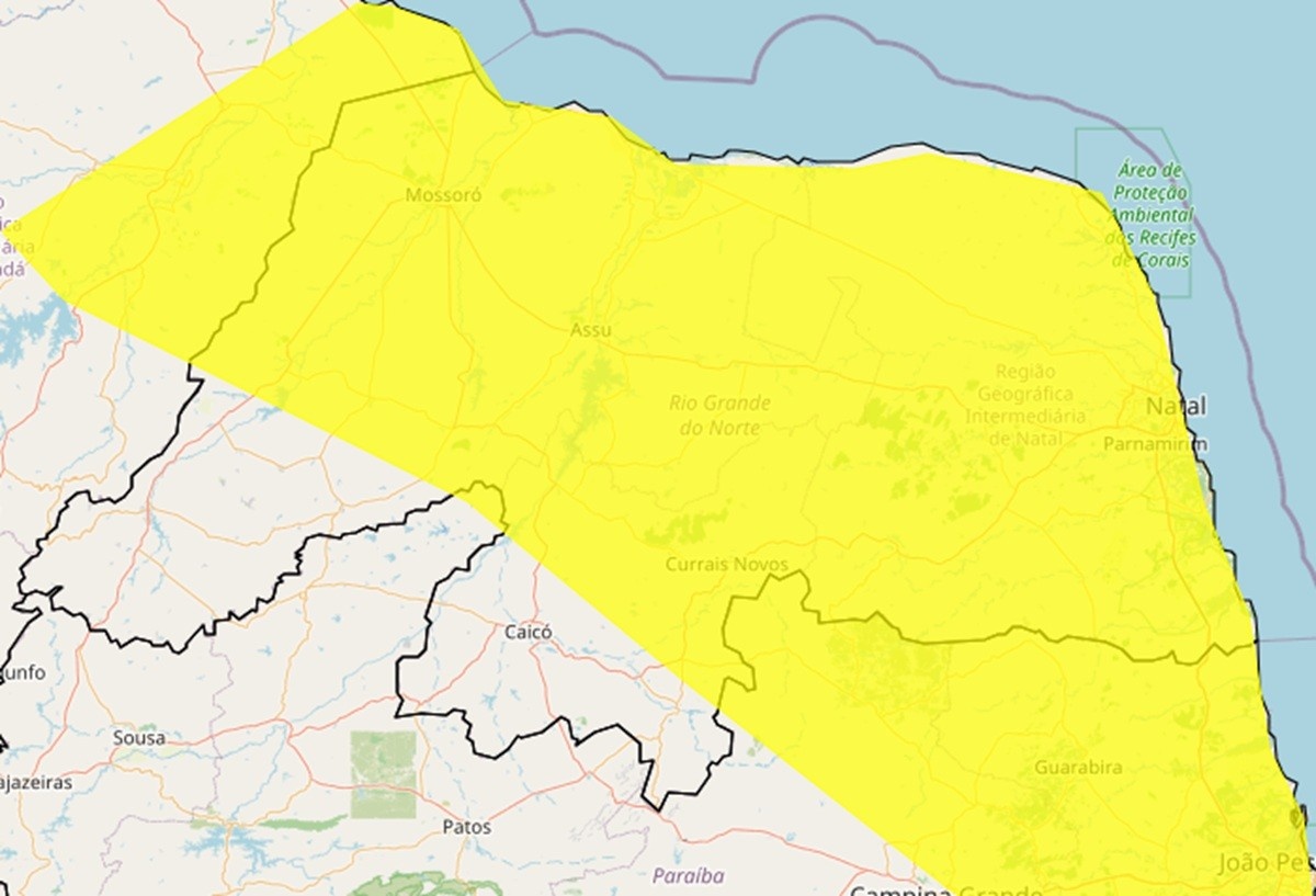 Alerta Climático no Rio Grande do Norte: Inmet Detalha Impactos de Chuvas Intensas em Mais de Cem Municípios