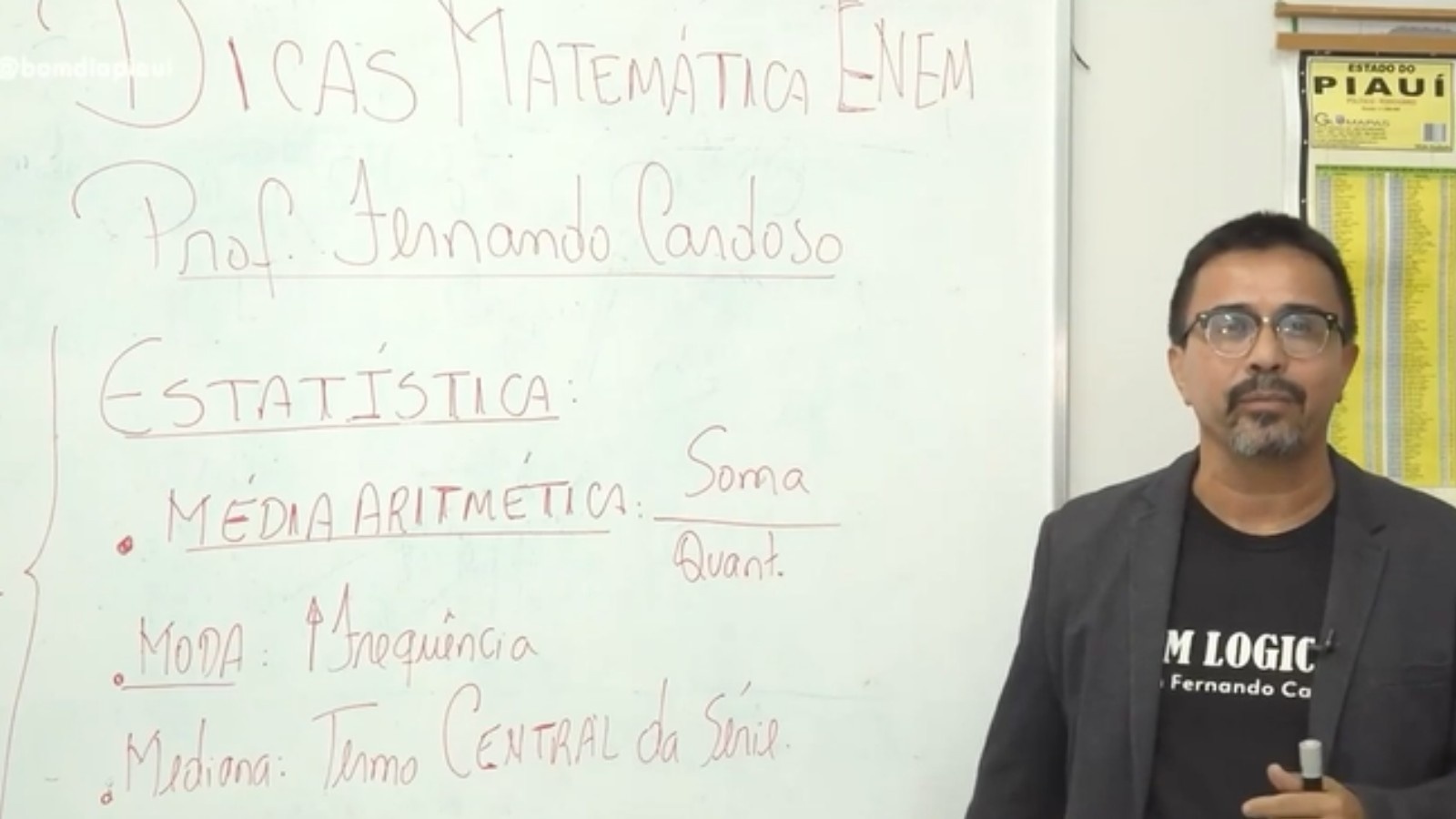 Professor Cardoso dá dicas sobre estatística para o Enem 2026