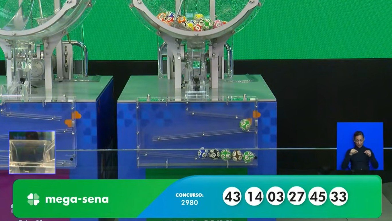 Mega-Sena 2.980: Concurso sorteia R$ 41 milhões; veja os números