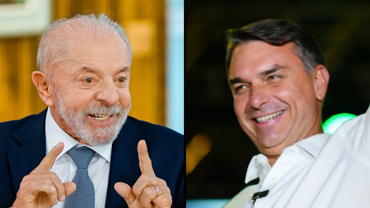 Lula e Flávio Bolsonaro tecnicamente empatados no segundo turno da eleição presidencial