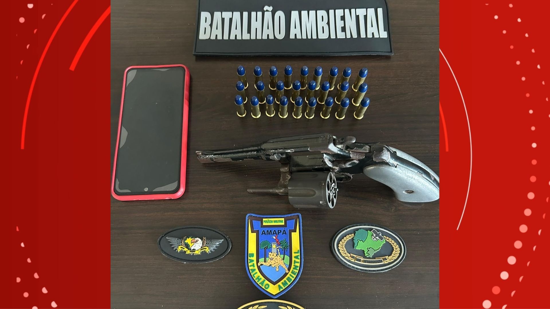 PF apreende arma e munições em área de extração mineral irregular