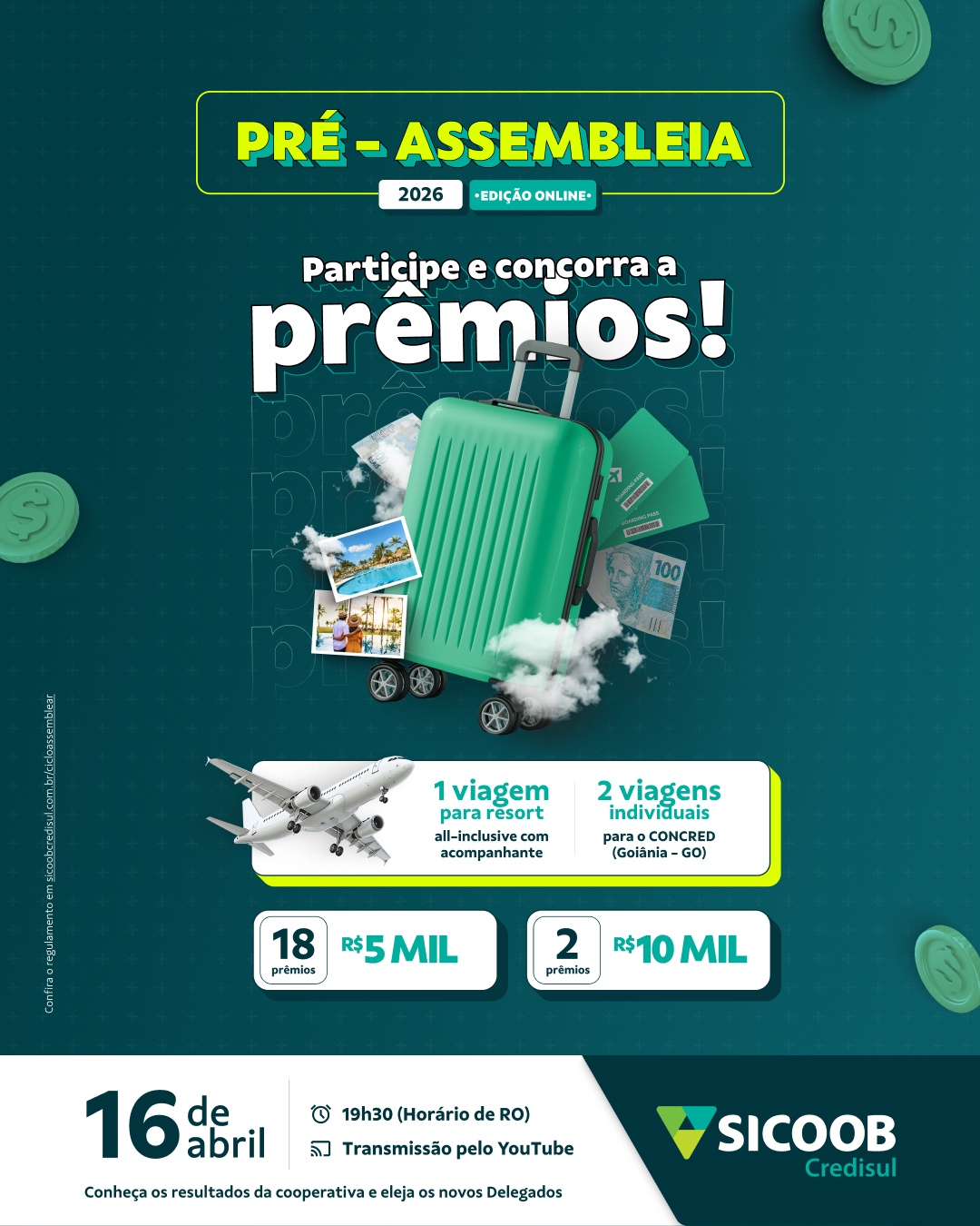 Além do Sorteio: Como a Pré-Assembleia Digital da Sicoob Credisul Redefine o Poder do Cooperativismo Financeiro