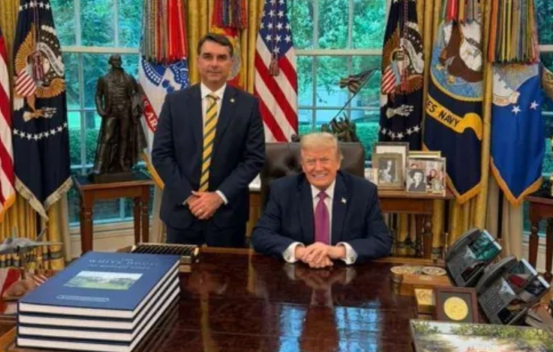 Trump chama resultado de Flávio de “impressionante” e prevê 2º turno apertado