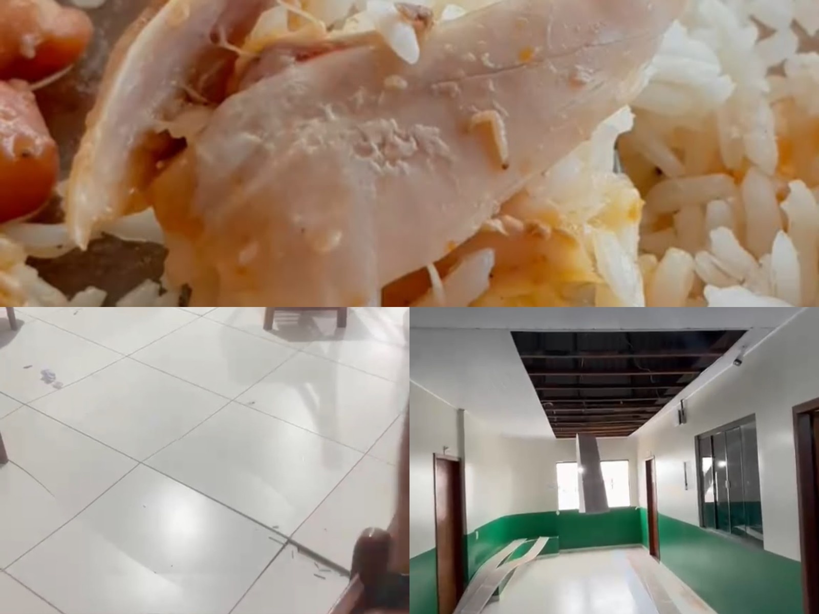 VÍDEO: Alunos denunciam estrutura precária, falta de água e larva na comida de escola técnica no Acre