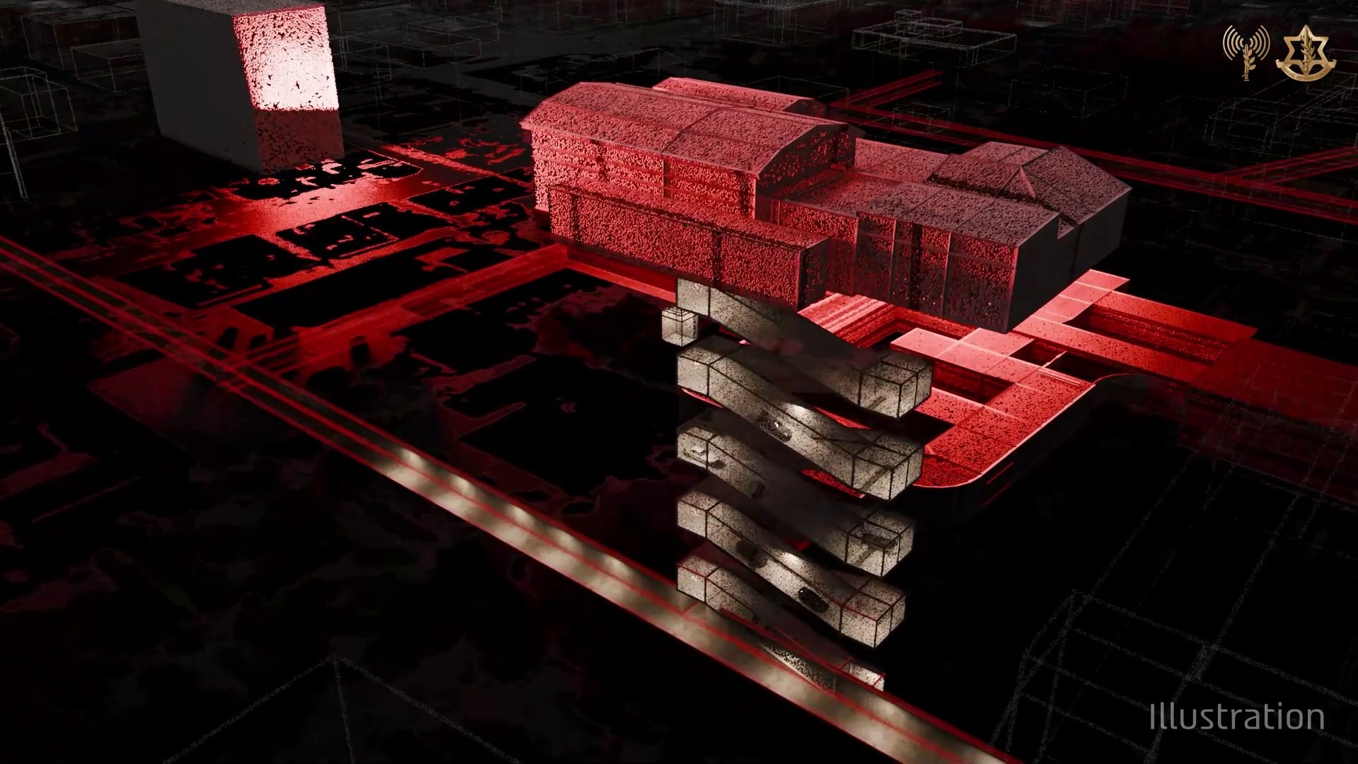 Israel publica modelo 3D de suposto bunker do aiatolá Ali Khamenei em Teerã